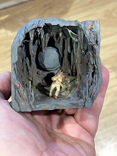 Indiana jones boulder diorama - boulder,