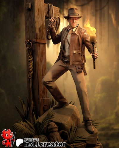 Indiana jones 3d printed - indiana,